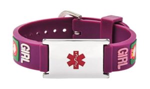 Children's Rubber Watch Band - Purple
